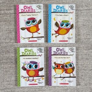 Scholastic Owl Diaries Book Collection Books 1-4